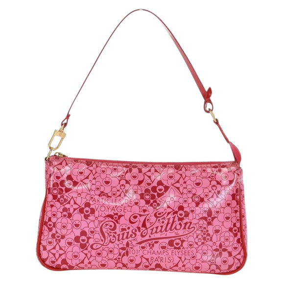 LOUIS VUITTON Cosmic Blossom Pochette Accessoires Pouch Pink M93166 Auth 170877V