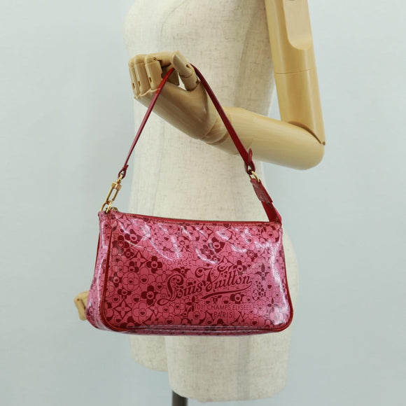 LOUIS VUITTON Cosmic Blossom Pochette Accessoires Pouch Pink M93166 Auth 170877V