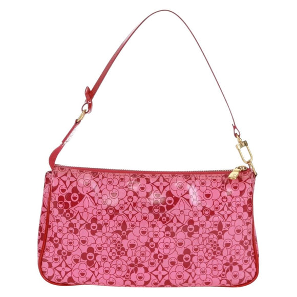 LOUIS VUITTON Cosmic Blossom Pochette Accessoires Pouch Pink M93166 Auth 170877V