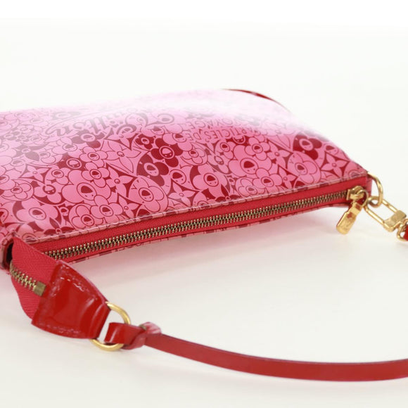 LOUIS VUITTON Cosmic Blossom Pochette Accessoires Pouch Pink M93166 Auth 170877V