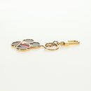 LOUIS VUITTON Monogram Porte Cles Into the Flower Schlüsselanhänger M67356 Auth170880M-10