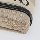 Chloe Woody Small Hand Bag Canvas Beige Auth 170882-9