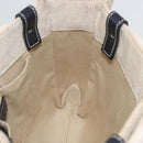 Chloe Woody Small Hand Bag Canvas Beige Auth 170882-18