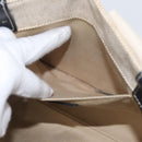 Chloe Woody Small Hand Bag Canvas Beige Auth 170882-11