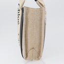 Chloe Woody Small Hand Bag Canvas Beige Auth 170882-3