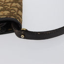 Christian Dior Trotter Canvas Schoudertas Beige Goud Auth 170884-9