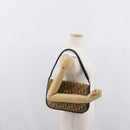 Christian Dior Trotter Canvas Schoudertas Beige Goud Auth 170884-23