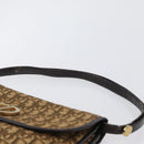 Christian Dior Trotter Canvas Schoudertas Beige Goud Auth 170884-8