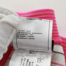 CHANEL Cape Poncho cotton White Pink CC Auth 170887V-11