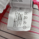 CHANEL Cape Poncho cotton White Pink CC Auth 170887V-12