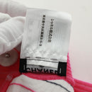CHANEL Cape Poncho cotton White Pink CC Auth 170887V-13