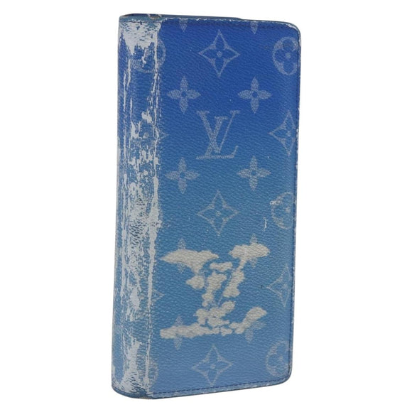 LOUIS VUITTON Monogram Clouds Portefeuille Braza Long Wallet M69680 Auth 170890