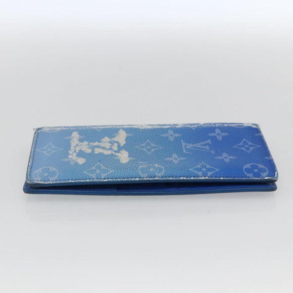 LOUIS VUITTON Monogram Clouds Portefeuille Braza Long Wallet M69680 Auth 170890