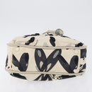 CHANEL Tote Bag Canvas White Silver CC Auth 170892-9