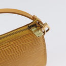 LOUIS VUITTON Epi Pochette Accessoires Etui Geel M52949 LV Auth 170894-10