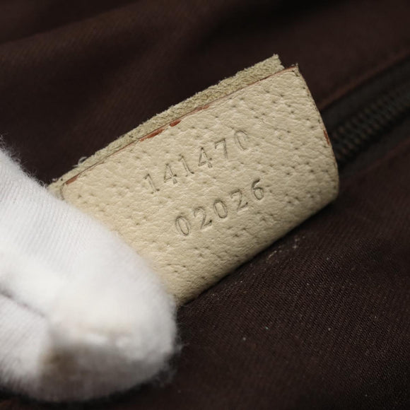 GUCCI GG Canvas Abbey Tote Bag Beige Gold 141470 Auth 170896