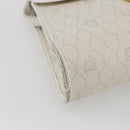 Christian Dior Honeycomb Canvas Shoulder Bag PVC White Gold Auth 170899-14