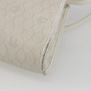 Christian Dior Honeycomb Canvas Shoulder Bag PVC White Gold Auth 170899-15