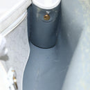 Christian Dior Honeycomb Canvas Shoulder Bag PVC White Gold Auth 170899-19