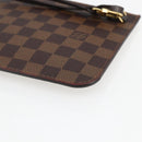 LOUIS VUITTON Damier Ebene Neverfull MM Pouch Accessory Pouch LV Auth 170900-15