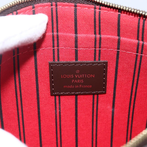 LOUIS VUITTON Damier Ebene Neverfull MM Pouch Accessory Pouch LV Auth 170900