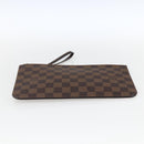 LOUIS VUITTON Damier Ebene Neverfull MM Pouch Accessory Pouch LV Auth 170900-5