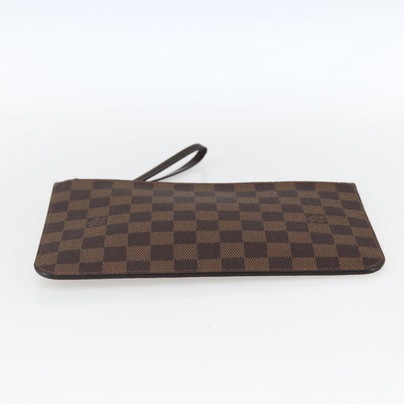 LOUIS VUITTON Damier Ebene Neverfull MM Pouch Accessory Pouch LV Auth 170900