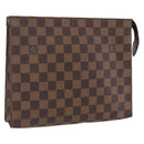 LOUIS VUITTON Damier Ebene Poche Toilette 26 Pouch N47543 LV Auth 170903-1