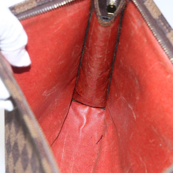 LOUIS VUITTON Damier Ebene Poche Toilette 26 Pouch N47543 LV Auth 170903