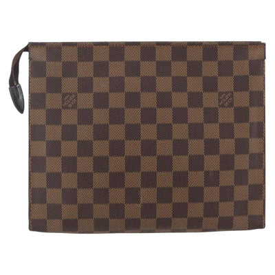 LOUIS VUITTON Damier Ebene Poche Toilette 26 Pouch N47543 LV Auth 170903 - 0