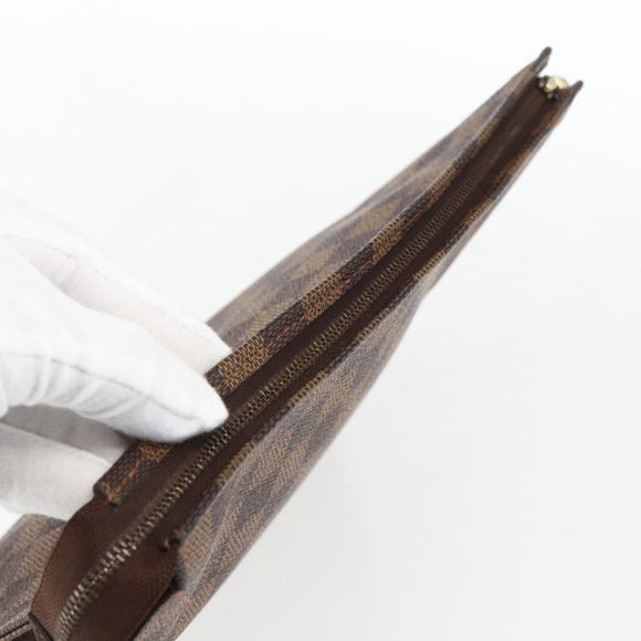 LOUIS VUITTON Damier Ebene Poche Toilette 26 Pouch N47543 LV Auth 170903