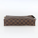 LOUIS VUITTON Damier Ebene Poche Toilette 26 Pouch N47543 LV Auth 170903-6