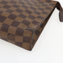 LOUIS VUITTON Damier Ebene Poche Toilette 26 Pouch N47543 LV Auth 170903-7