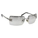 CHANEL Sunglasses metal Clear CC Auth 170905-1