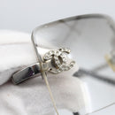 CHANEL Sunglasses metal Clear CC Auth 170905-11