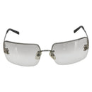 CHANEL Sunglasses metal Clear CC Auth 170905-2