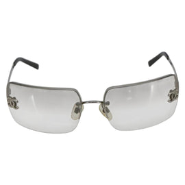 CHANEL Sunglasses metal Clear CC Auth 170905A - 0