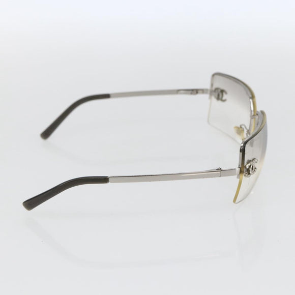CHANEL Sunglasses metal Clear CC Auth 170905