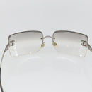 CHANEL Sunglasses metal Clear CC Auth 170905-8
