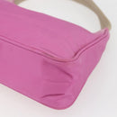 PRADA Hand Pouch Nylon Pink Auth 170906-14