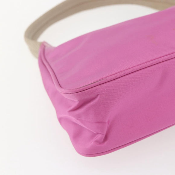 PRADA Hand Pouch Nylon Pink Auth 170906