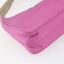 PRADA Hand Pouch Nylon Pink Auth 170906-17