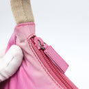 PRADA Hand Pouch Nylon Pink Auth 170906-9