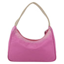 PRADA Hand Pouch Nylon Pink Auth 170906-2