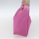 PRADA Hand Pouch Nylon Pink Auth 170906-4