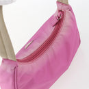 PRADA Hand Pouch Nylon Pink Auth 170906-6