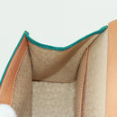 CELINE C Macadam Canvas Handtas Suède Turquoise Blauw Zilver Auth 170908V-20