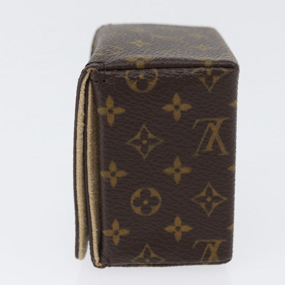 LOUIS VUITTON Monogram Jewelry case Jewelry Box LV Auth 170910