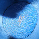 HERMES Vespa Pouch Leather Blue Auth 170911-16