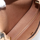 Christian Dior Honeycomb Canvas Shoulder Bag PVC Black Gold Auth 170912-17